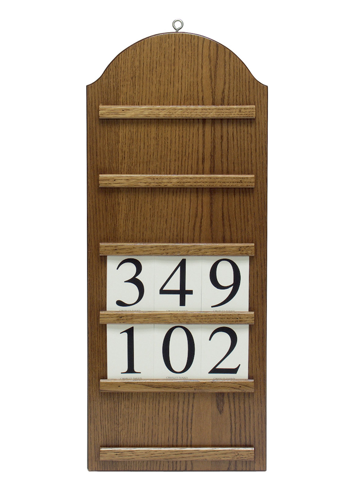 Wooden Hymn Board (Hymn numbers included) UK Church Supplies & Church